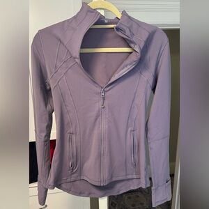 Women’s purple athleisure zip up - medium